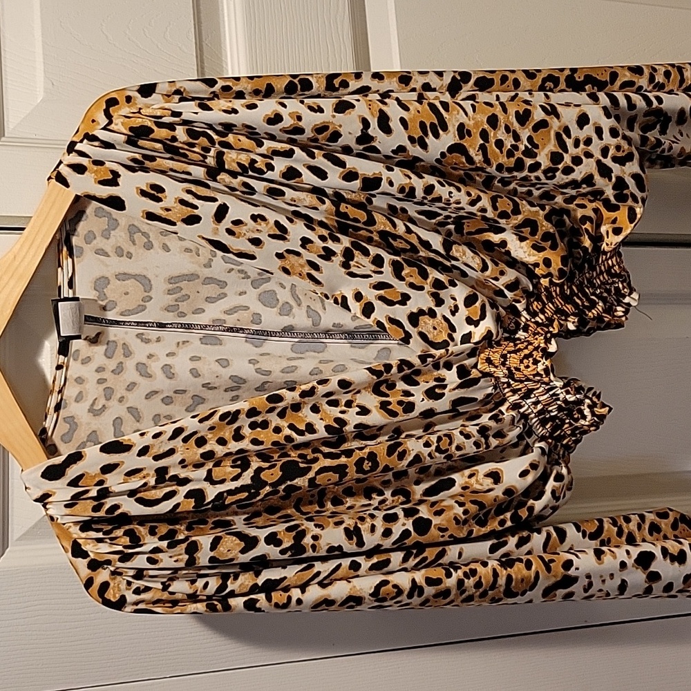 Jaguar print crop top and pants